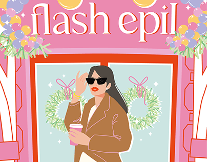 FLASH EPIL | ILLUSTRATION FOR TAKEAWAY COFFEE CUPS