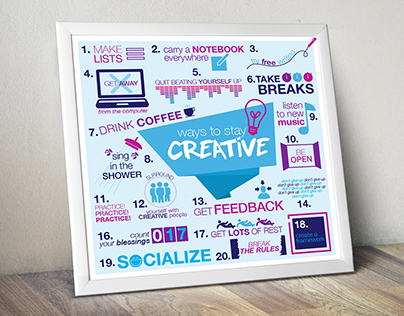 Ways to Stay Creative Infographic