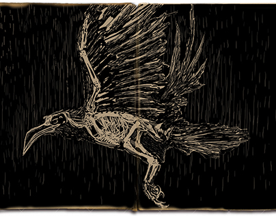 Illustration of [ The Raven - Edgar Allan Poe ]