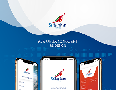 Sri Lankan Airline - Mobile App UI Design