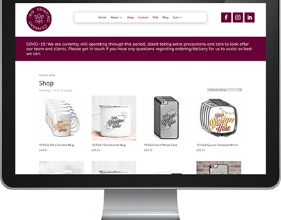 Iris Printing Company Website Design
