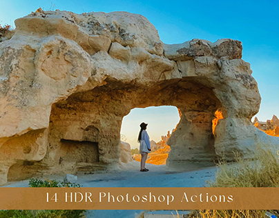 14 HDR Photoshop actions Hyperreal Video LUT