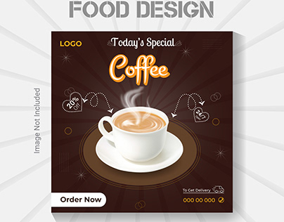 Social media food design template