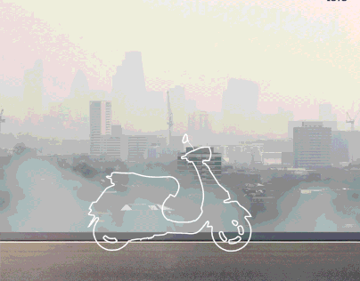 Electric scooter gif ad