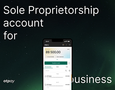 Sole Proprietorship account for business