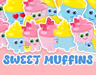 Sweet Muffins sticker pack for telegram