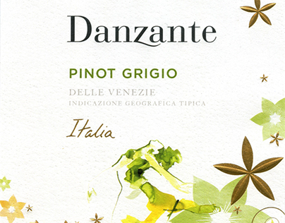 Danzante wine label illustrations