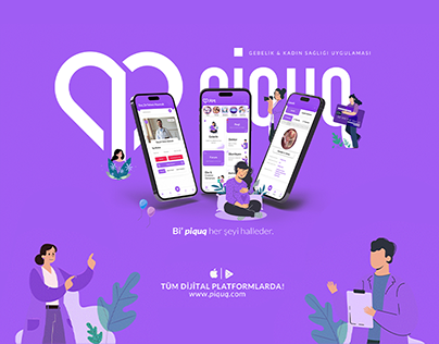 Piquq Mobil App Pregnancy & Woman Health - Visual Brand