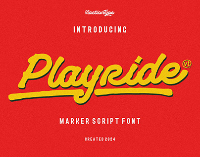 Free Font Playride - Vintage Script