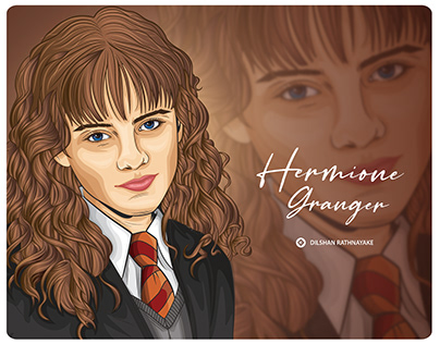 hermione granger Vector Drawing