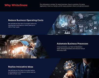 WhiteSnow website UI Design