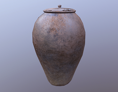Old Clay Vase - Game asset