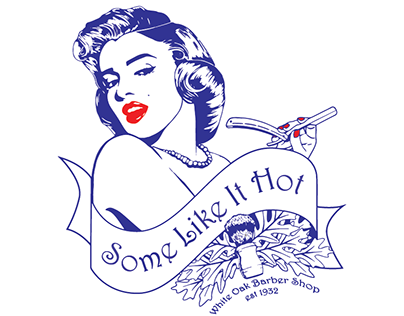Vector T-Shirt Illustration for White Oak Barber Shop