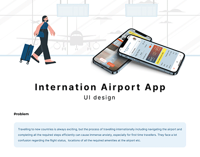 International Airport App - UI design