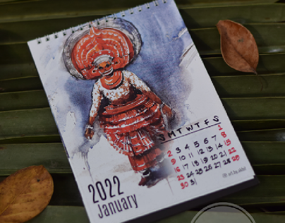 watercolour calendar 2022
