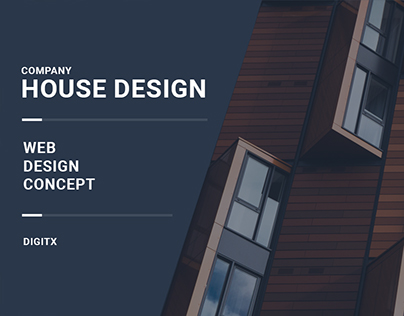 House Design - website concept.