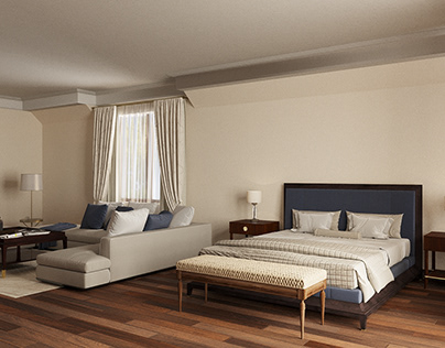 Guest room (hotel interior design concept)