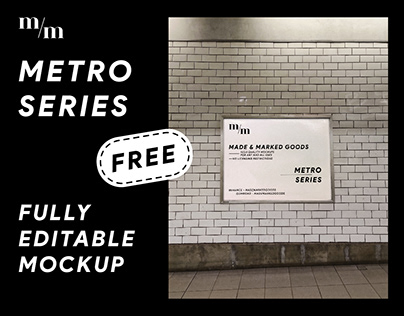 Metro Series Framed Poster Mockup FREE - MSF02