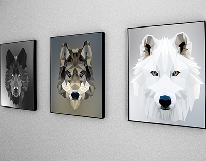 Wolf Pack // Low Poly Art