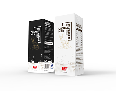 2017 Art work guangming milk packaging design