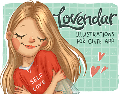 Lovendar cute illustrations