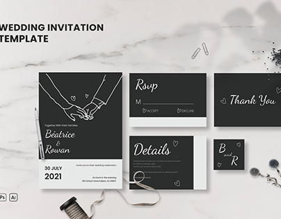 Beatrice & Rovan - Wedding Invitation