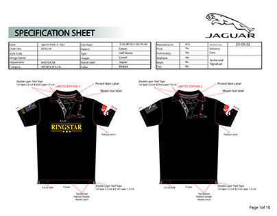 TECH PACKS AND POLO SHIRT DESIGN DONE BY LabicWork