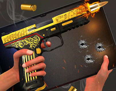 Gun Simulator Icon 3D