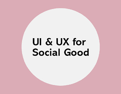UX for Social Good