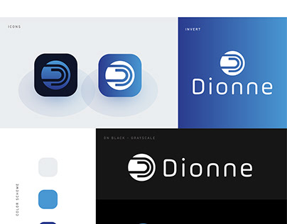 Modern colorful D letter logo, Branding, Brand identity