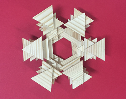 Self Contained Composition - Wooden Triangular Pieces