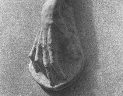 Voltaire's Hand Cast Drawing