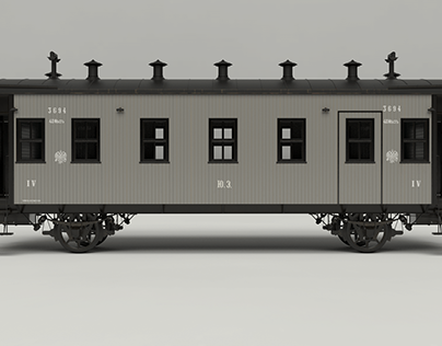 Yu.Z. 3694 - old railway carriage