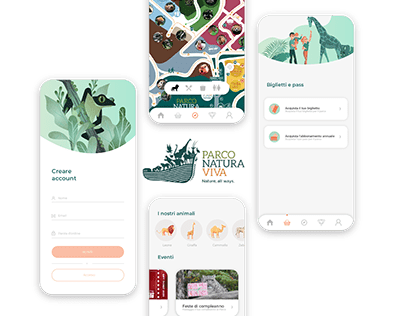 Zoo app UI design