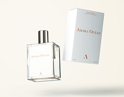 Amara Ocean - Perfume packaging design