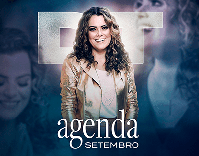 Flyer Design Agenda de Shows - Ana Paula Valadão - DT