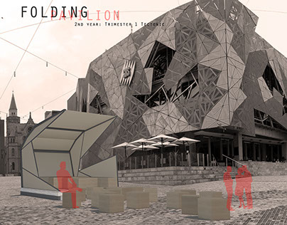 Folding pavilion