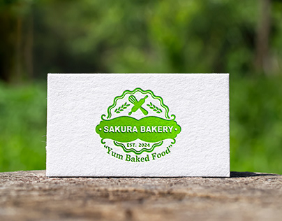 Sakura Bakery logo Design