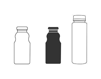 juice bottle line icon