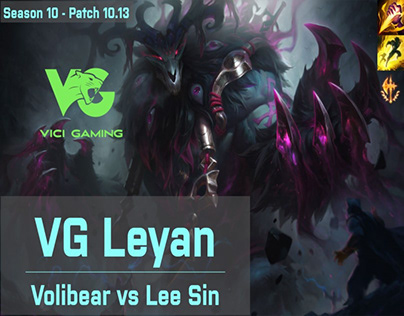 ✅ VG Leyan Volibear JG vs SP Flawless Leesin - 10.13 ✅