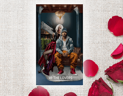 NEW PROJECT - THE LOVERS TAROT CARD