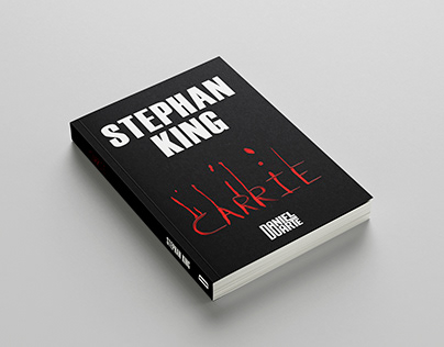 Capa do livro "Carrie" de Stephan King - redesign