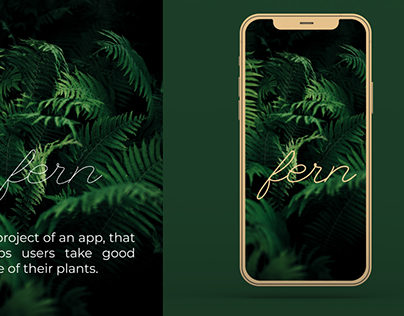 FERN - plant care app UI design