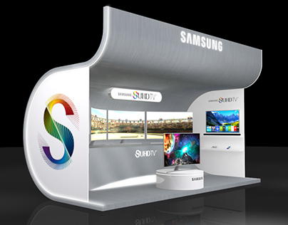Samsung, diseño stand para exhibición pantallas SUHD.
