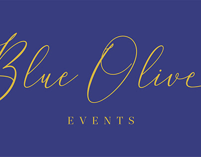 Blue Olive Events Sign