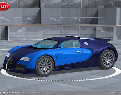 2004 Bugatti Veyron 16.4, Black Blue + Blue Metallic