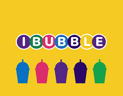 IBUBBLE. Айдентика для bubble tea кафе