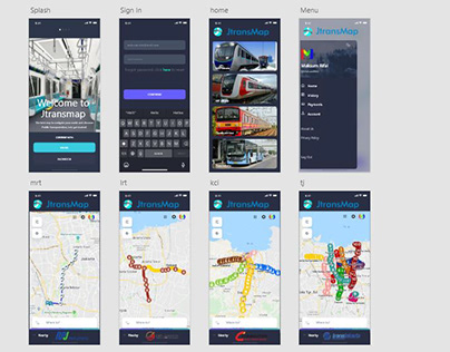 UI-UX (iPhoneX) for Jtransmap.com App.