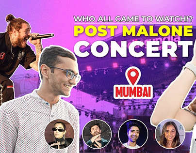 Post Malone Concert- on ground Mumbai