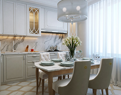 Kitchen Neoclassic-Astana-Park Avenue